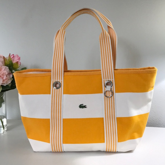 lacoste beach bag